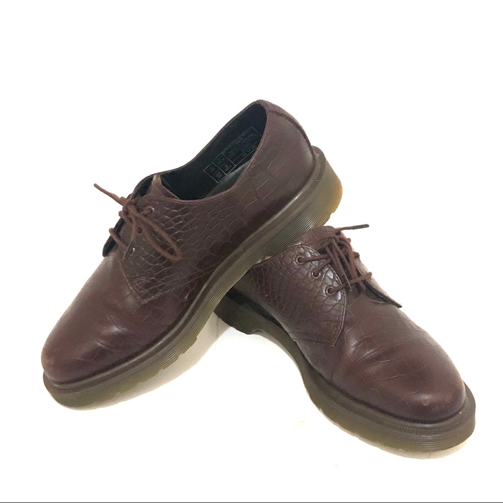 Doc Marten alligator 3 eye low